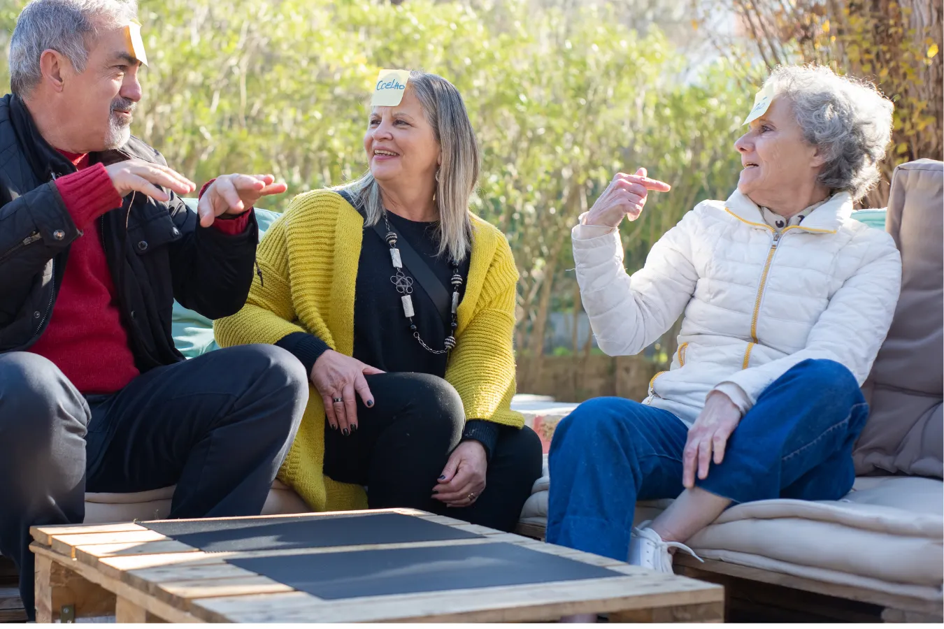 Older group playing outdoor games